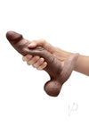 B-vibe Slipskin Dildo Girthy 8 Brn