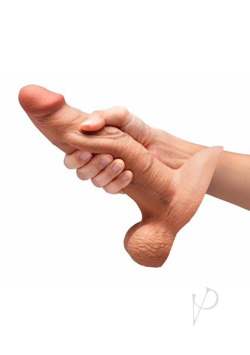 B-vibe Slipskin Dildo Girthy 8 Moc