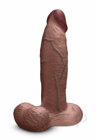 B-vibe Slipskin Dildo Girthy 9 Brn