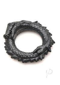 Black Caiman Silicone Cock Ring