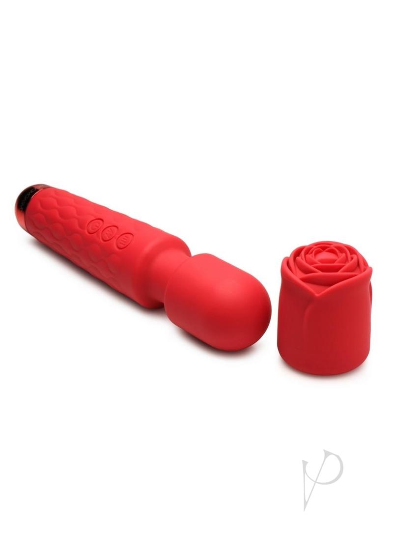 Bloomgasm Pleasure Rose Wand Red