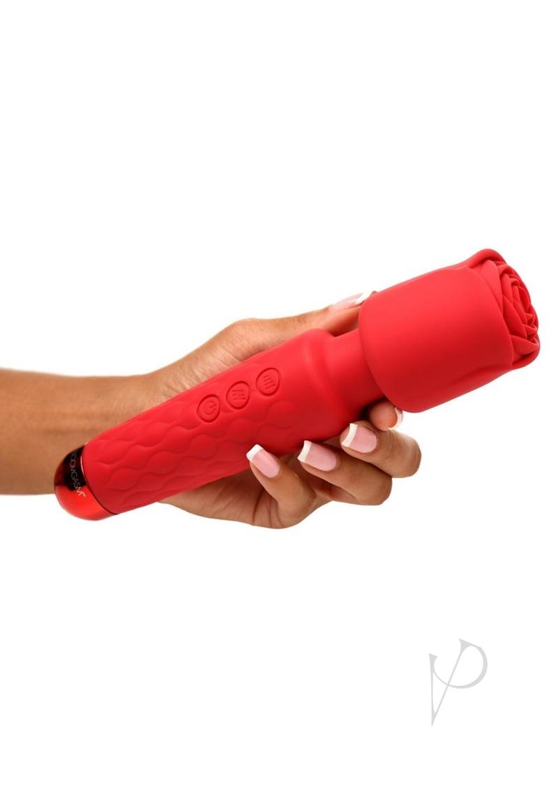 Bloomgasm Pleasure Rose Wand Red