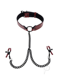 Saffron Collar W/nipple Clamp