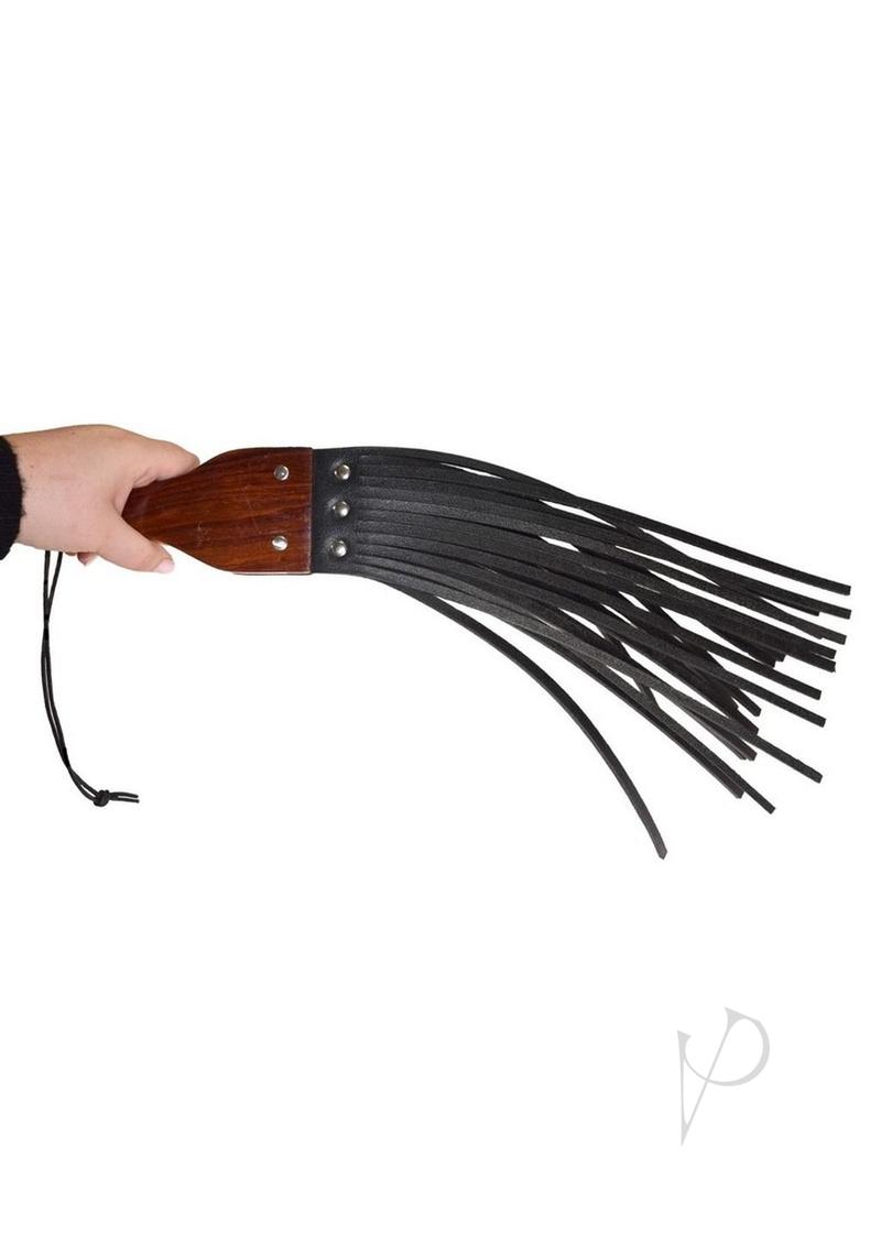 Prowler Red Leather Wood Fringe Blk