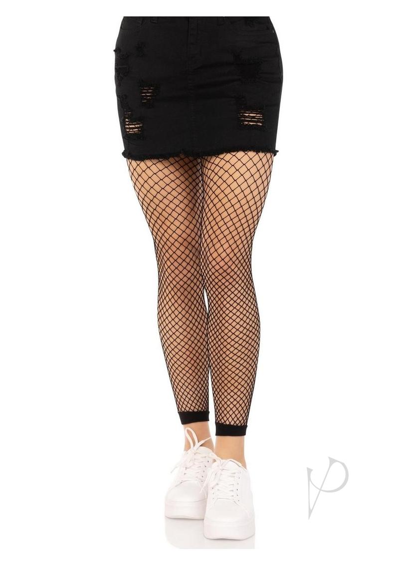 Industrial Net Footless Tights Os Blk