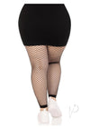 Industrial Net Footless Tights 1x-2x Blk