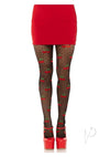 Spandex Dot Cherry Tights Os Blk