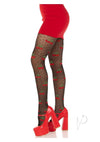 Spandex Dot Cherry Tights Os Blk