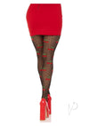 Spandex Dot Cherry Tights Os Blk