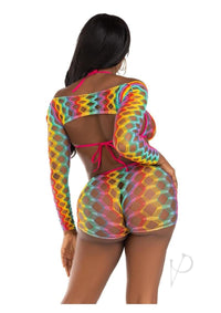 Rainbow Hardcore Bra Shrug Shorts