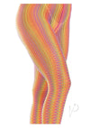 Rainbow Crochet Tights Os