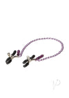 Nipple Clamps - Purple Chain