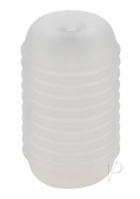 Pop Sock Ribbed Stroker Clear