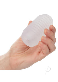 Pop Sock Ribbed Stroker Clear