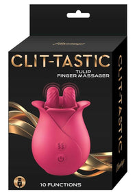 Clit Tastic Tulip Finger Massager Red