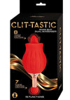 Clit Tastic Rose Bud Dual Massager Red