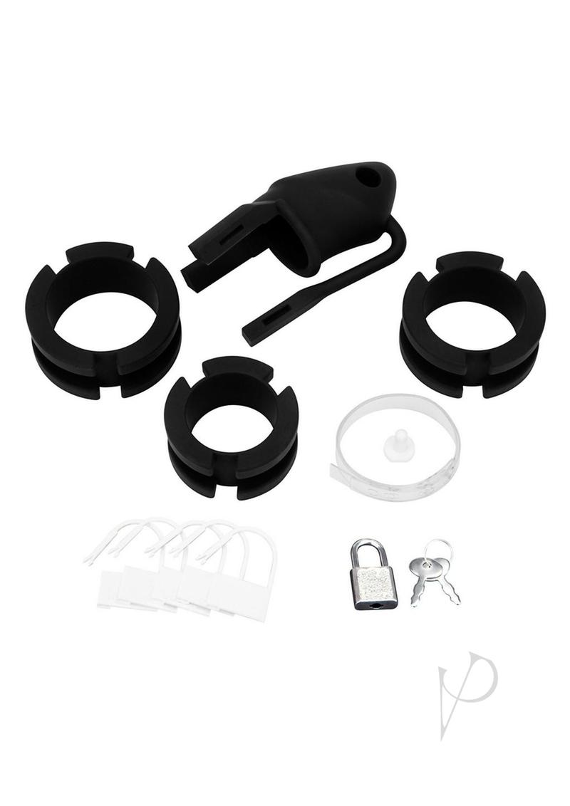 Blueline Cock Cage Ball Divider Blk