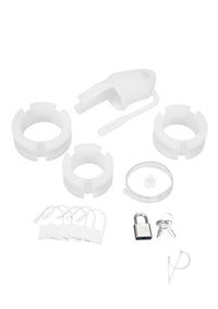 Blueline Cock Cage Ball Divider Wht