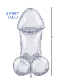 Glitterati Disco Penis 3` Mylar Balloon