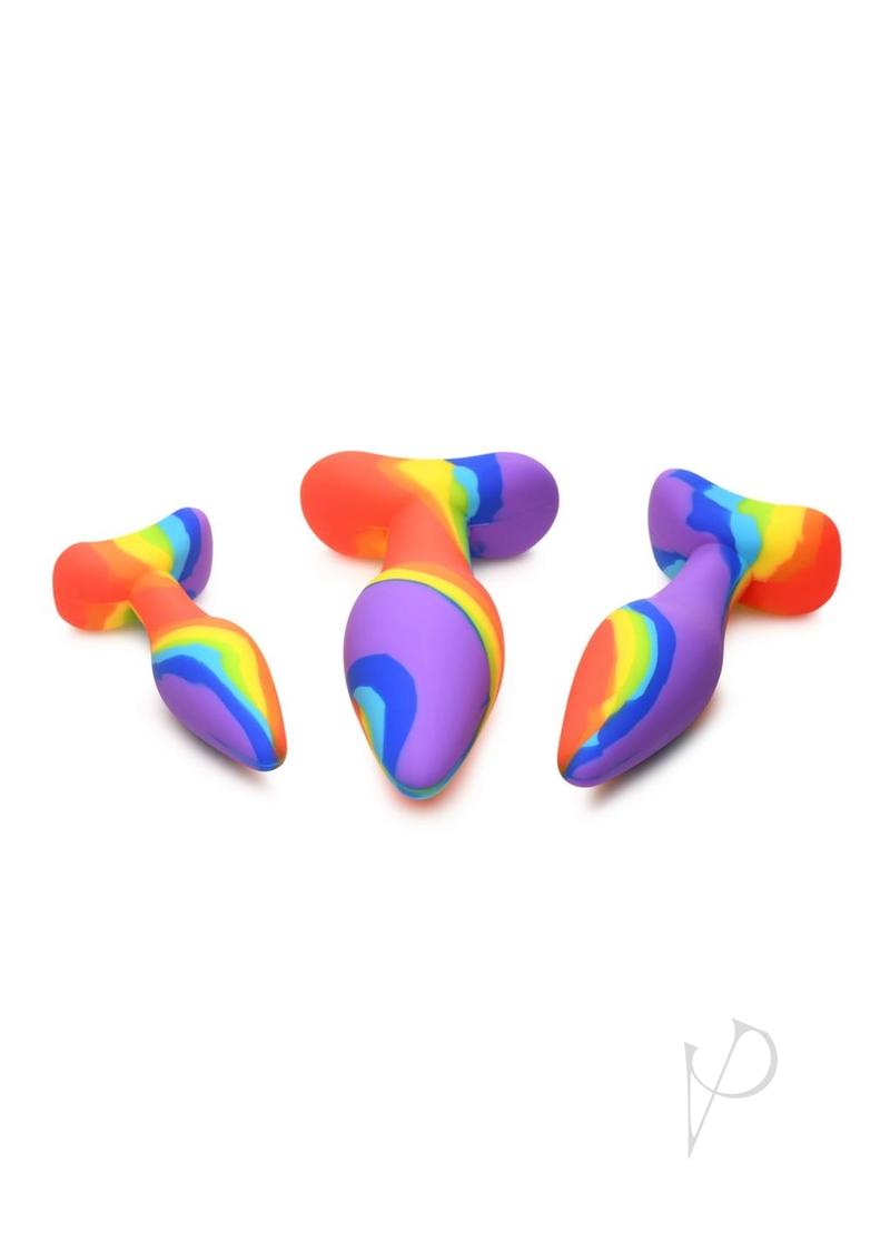 Simply Sweet Rainbow Silicone Plug 3pc