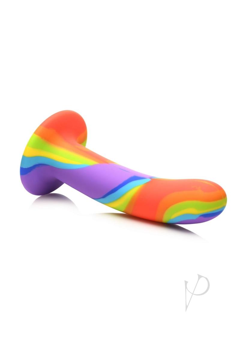 Simply Sweet Rainbow Silicone Dildo