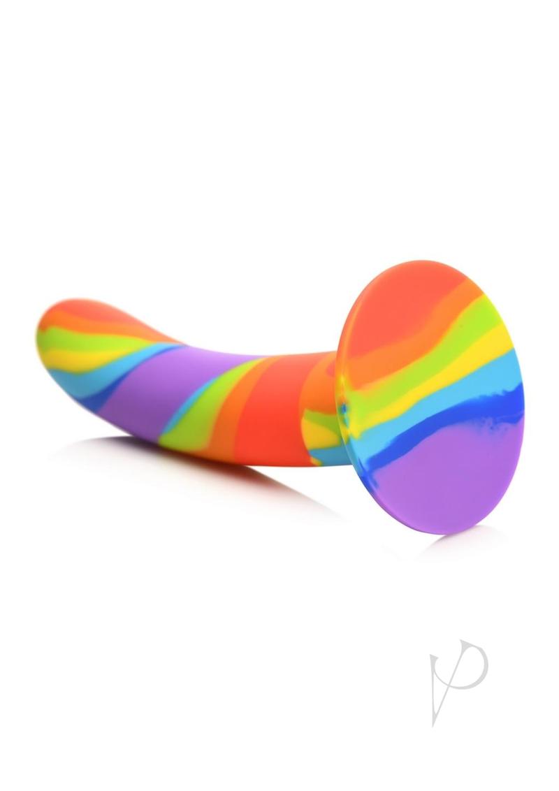 Simply Sweet Rainbow Silicone Dildo