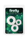 Firefly Bubble Rings 3pc Set White