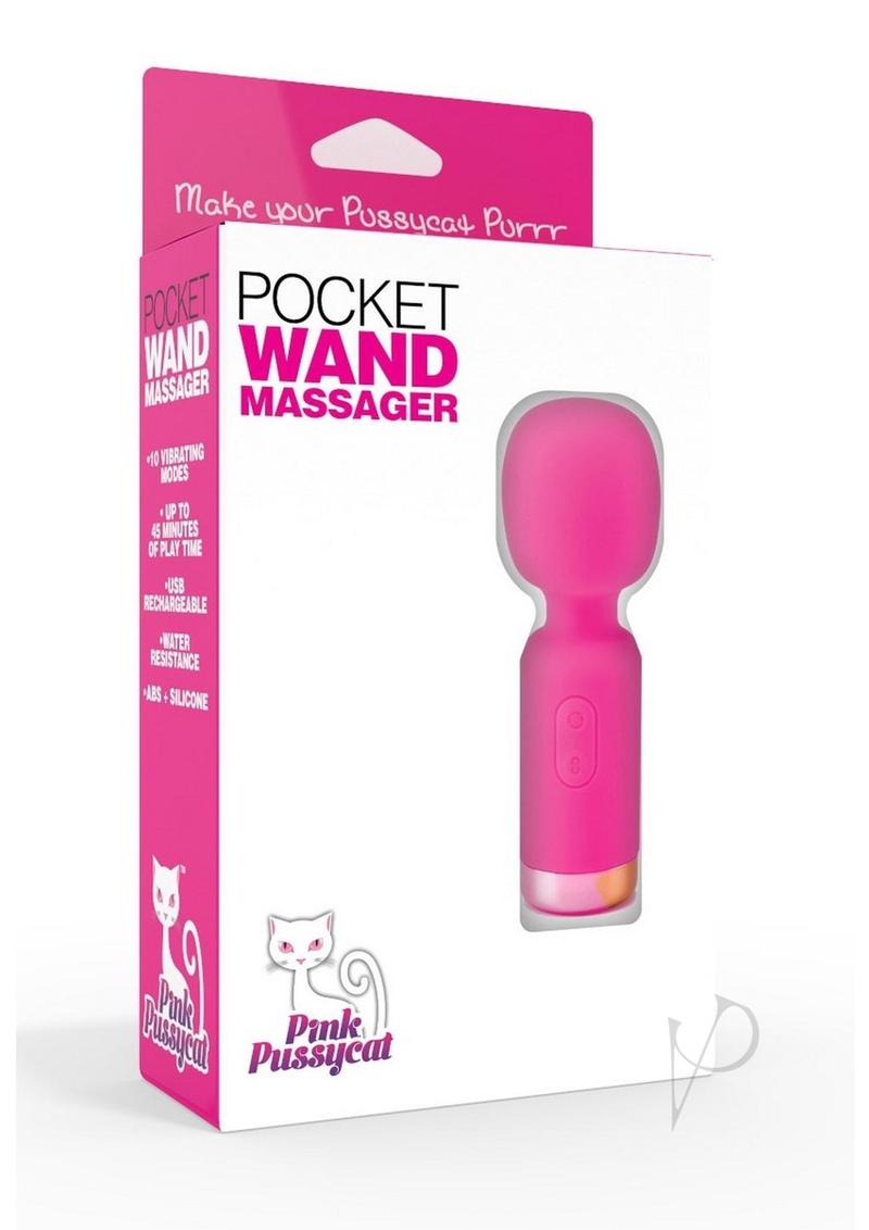 Pink Pussycat Vibrating Pocket Wand