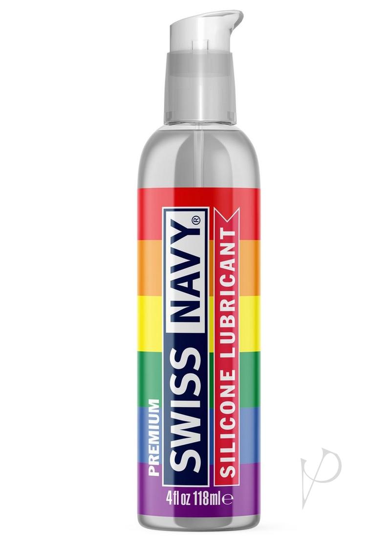 Swiss Navy Silicone Lube 4oz Pride Ed