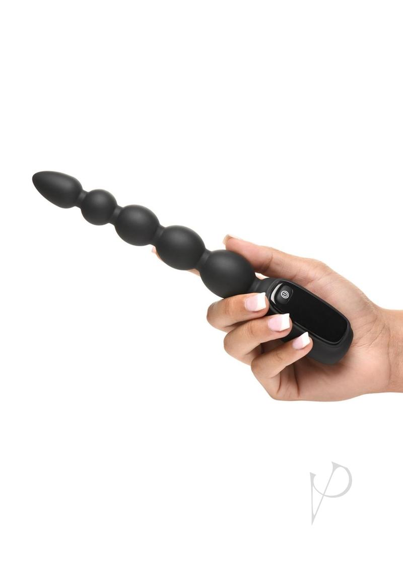 Bang Digital Silicone Anal Beads Black