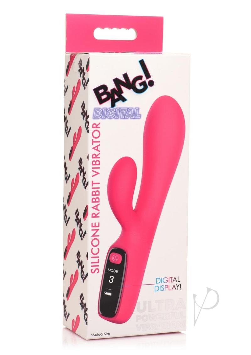 Bang Digital Silicone Rabbit Vibe Pink