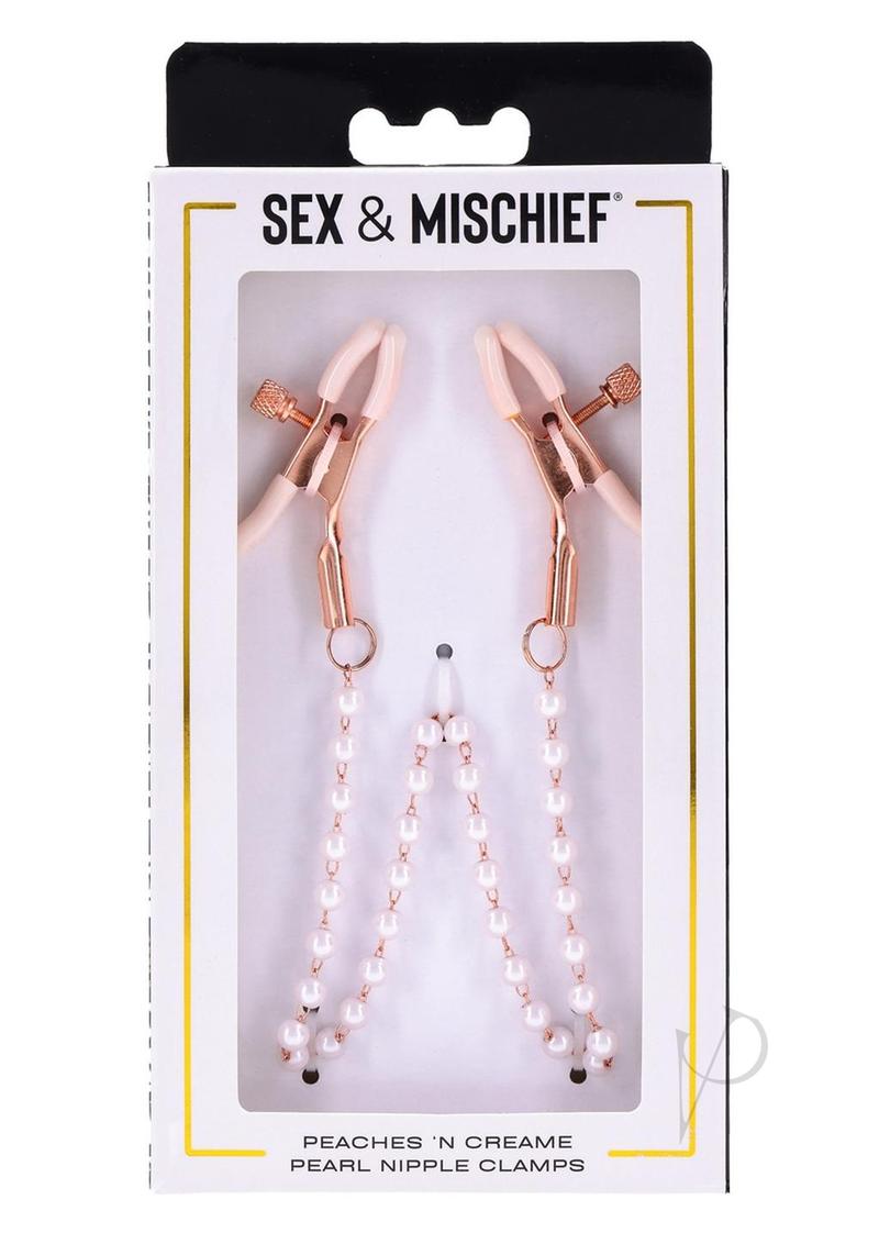 Sandm Peaches N Creame Pearl Nipple Clamps