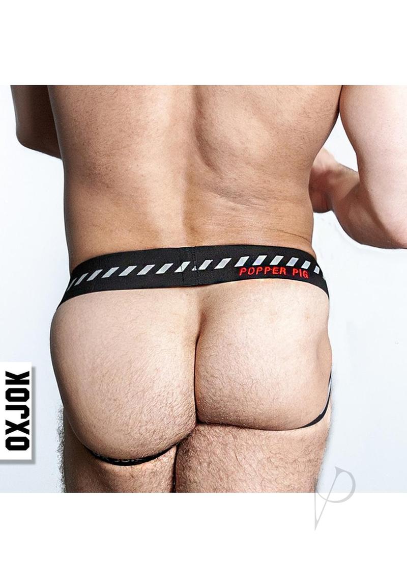 Popper Jock Black/red Lg