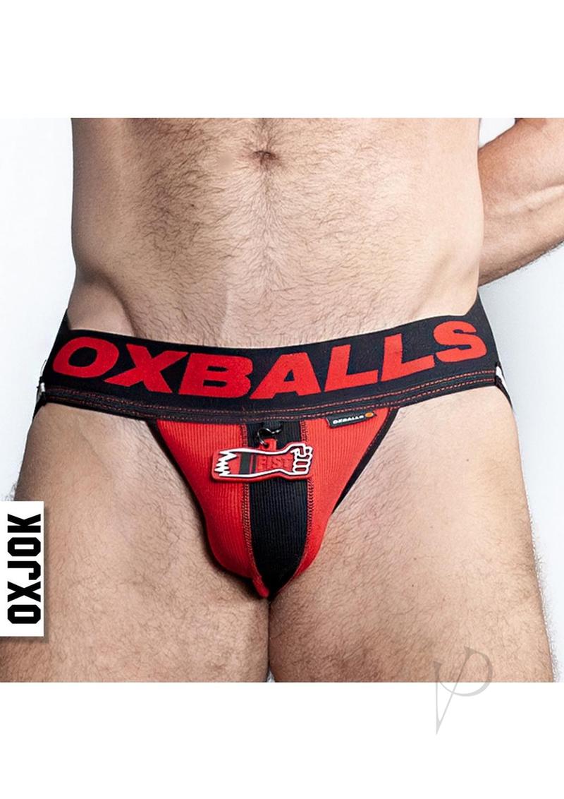 Fister Jock Black/red Lg