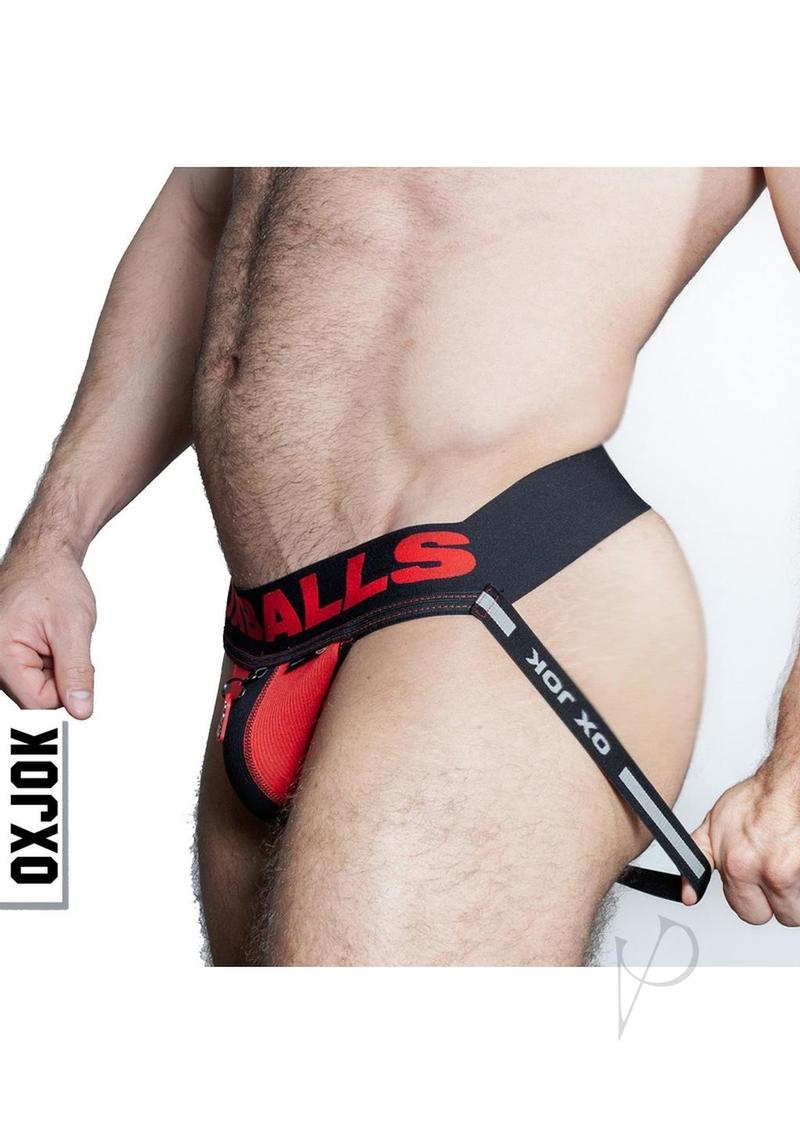 Fister Jock Black/red Lg