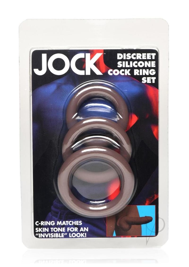Jock Discrete Silic Cockring Set Drk