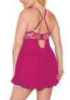 Babydoll Thong Pnk/rse Gld Xl