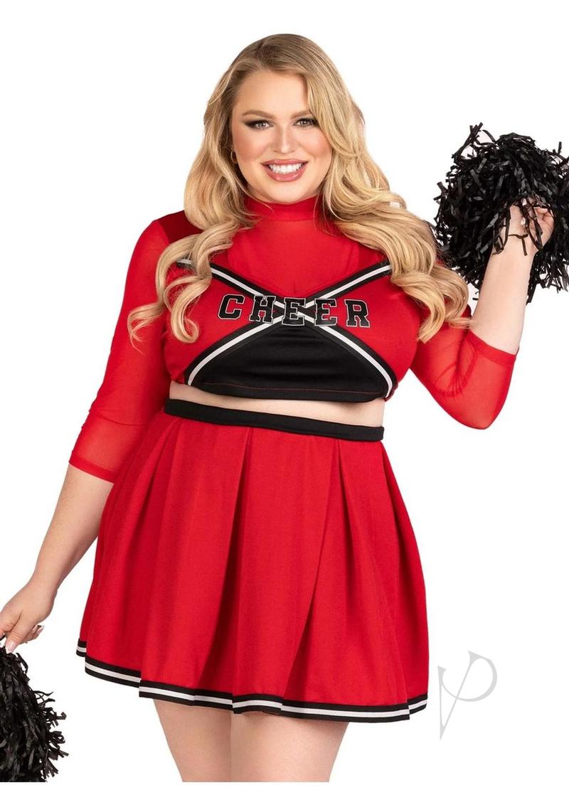 Varsity Babe 3pc Set 1x/2x Red