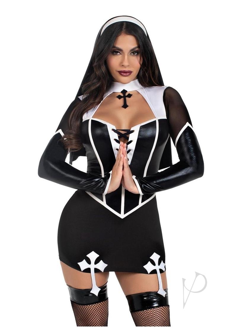 Holy Hottie Set 2pc Xs Blk/wht