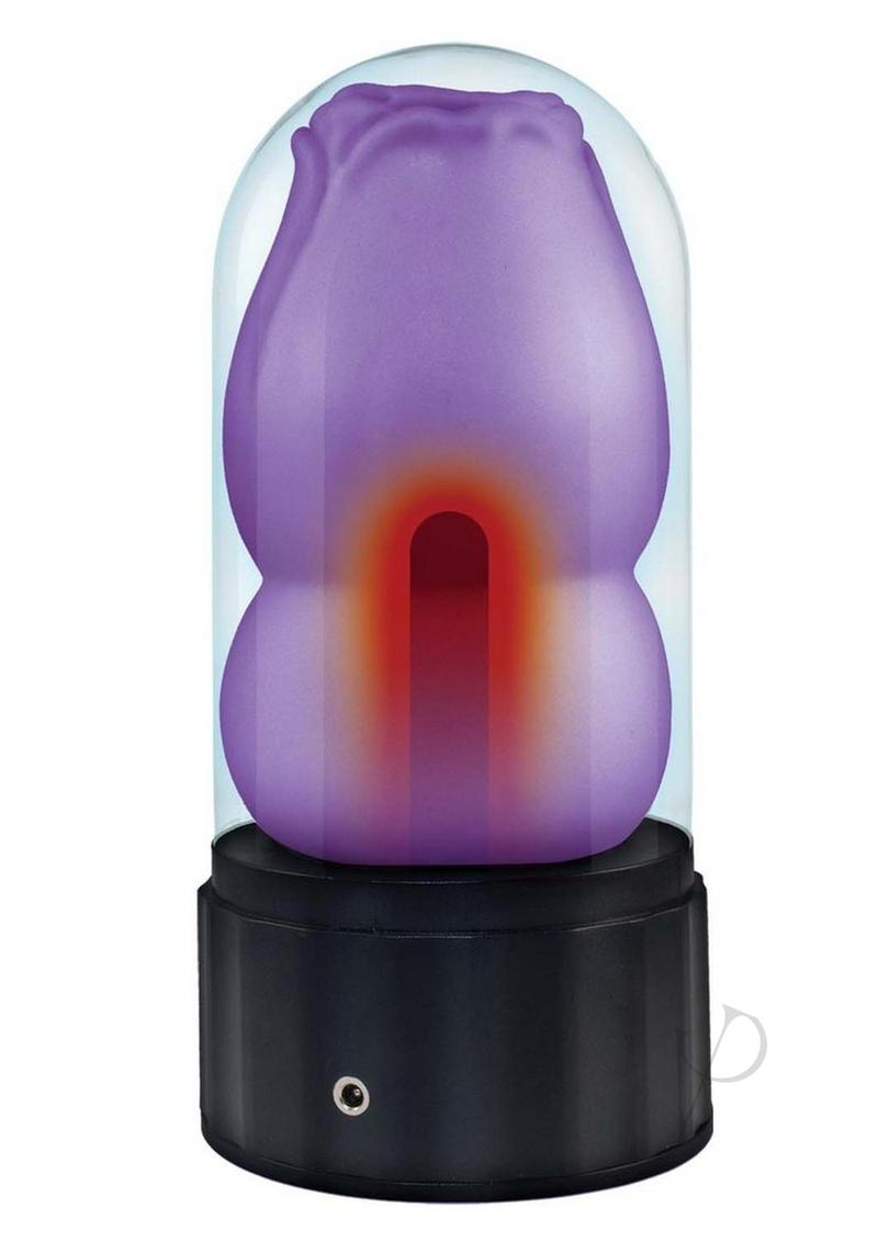 Delite Heated Rose Masturbator Purple