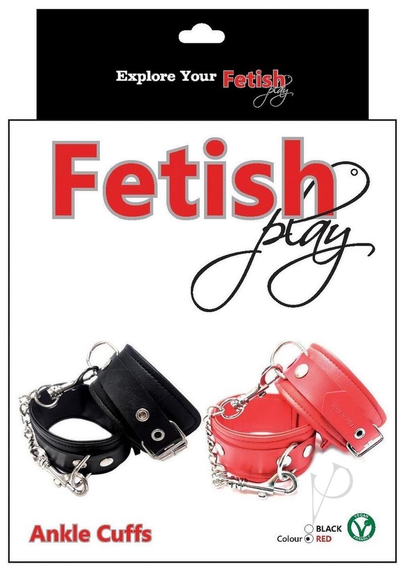 Fp Ankle Cuffs Vegan Leather Red