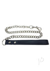 Fb Lead Collar Vegan Leather Black