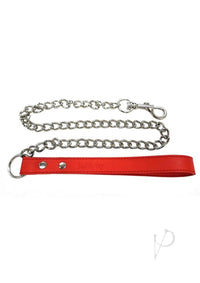 Fb Lead Collar Vegan Leather Red