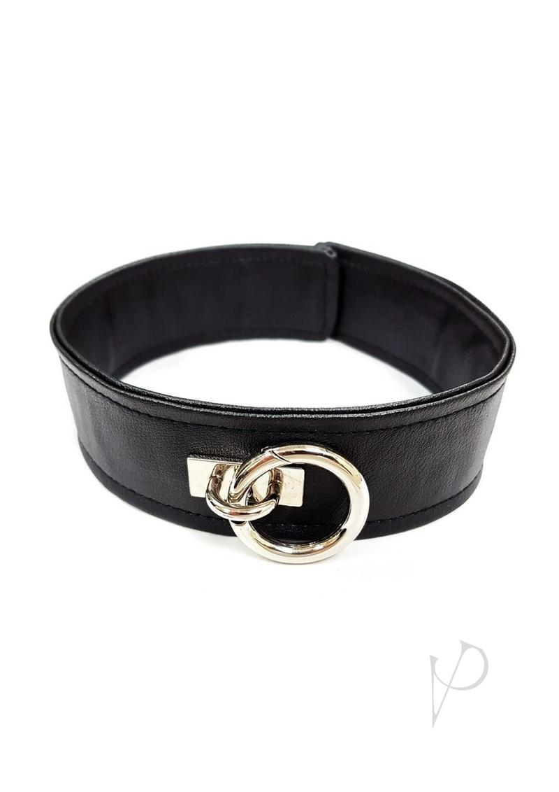 Fb Collar Vegan Leather Black