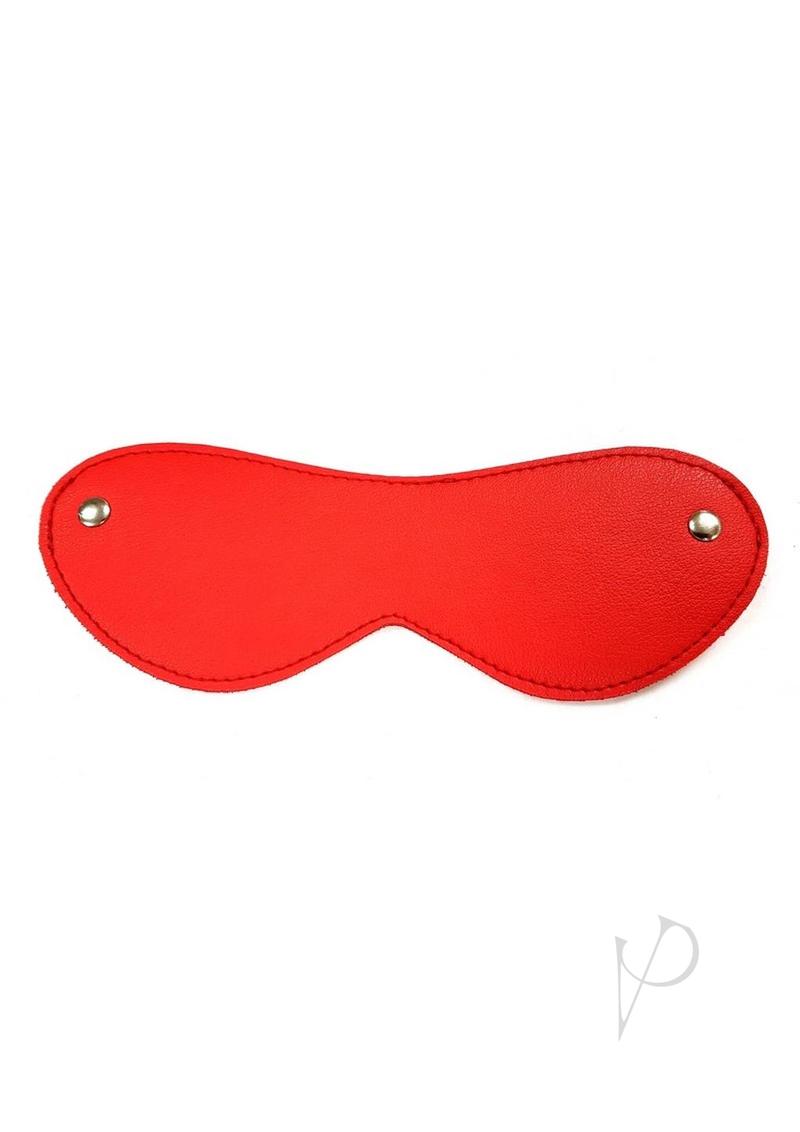 Fb Blindfold Vegan Leather Red