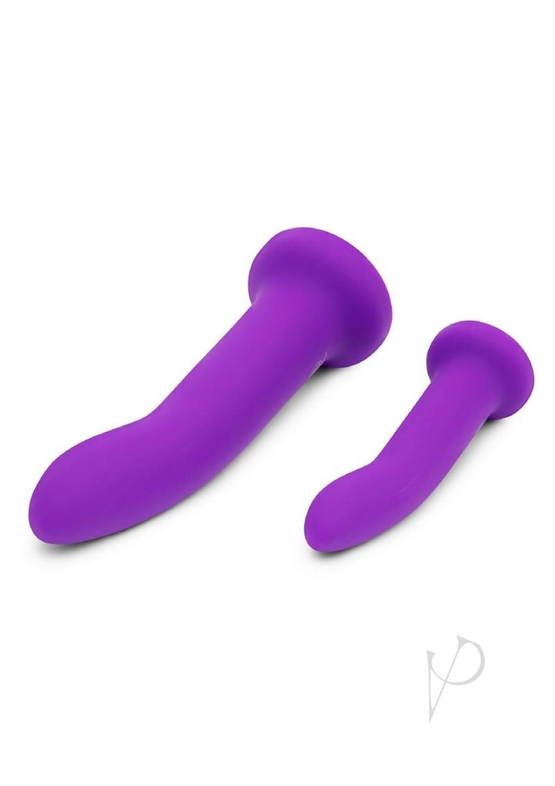 Tt Duo 2pc Silicone Dildos Harness Set