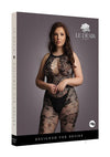 Criss Cross Neck Bodystocking Qn Blk