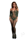 Lace Long Sleeved Bodystocking Os Grn