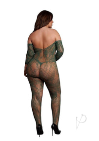 Lace Long Sleeved Bodystocking Qn Grn