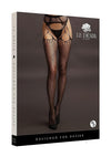 Shredded Suspender Pantyhose Os Blk